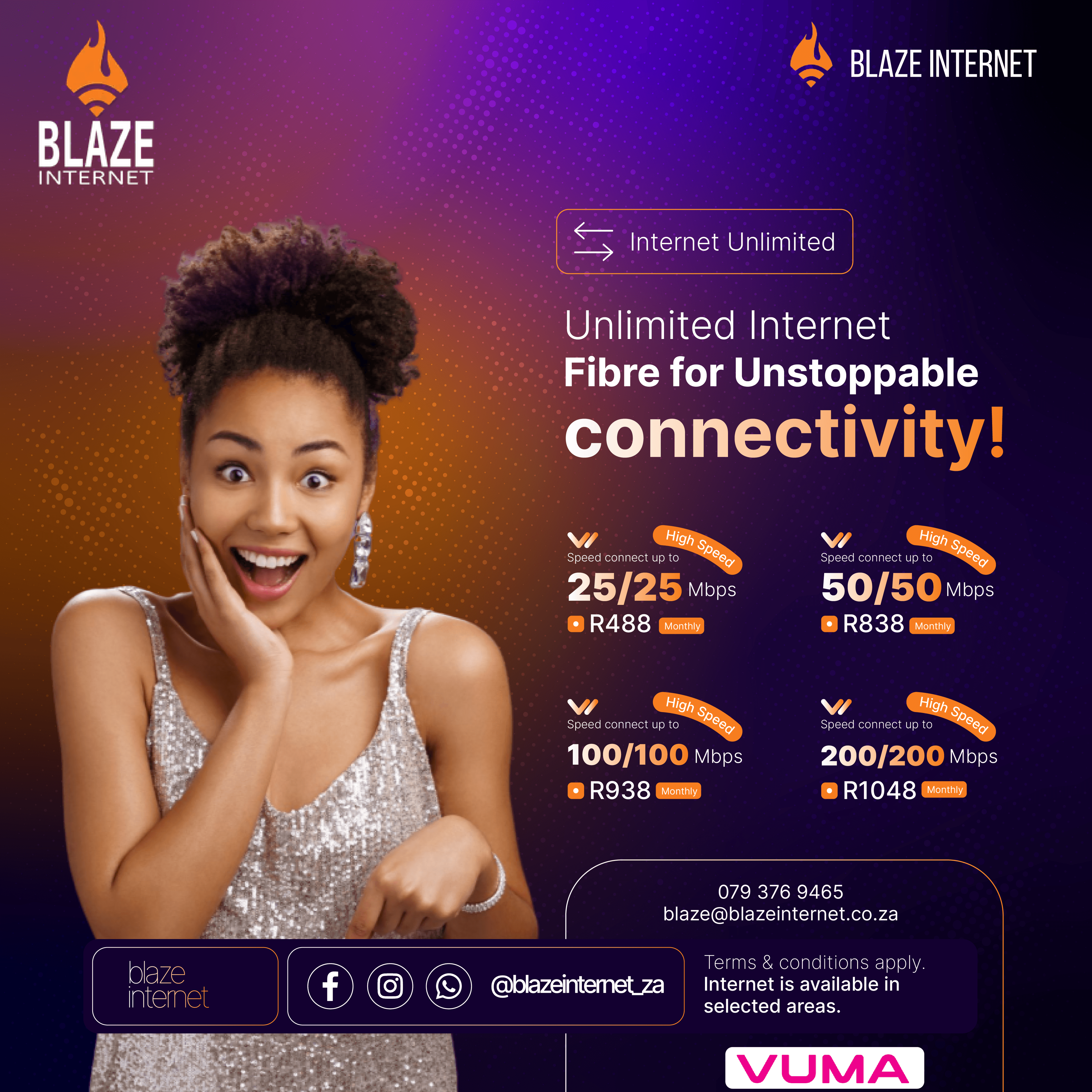 Blaze Internet VUMA
