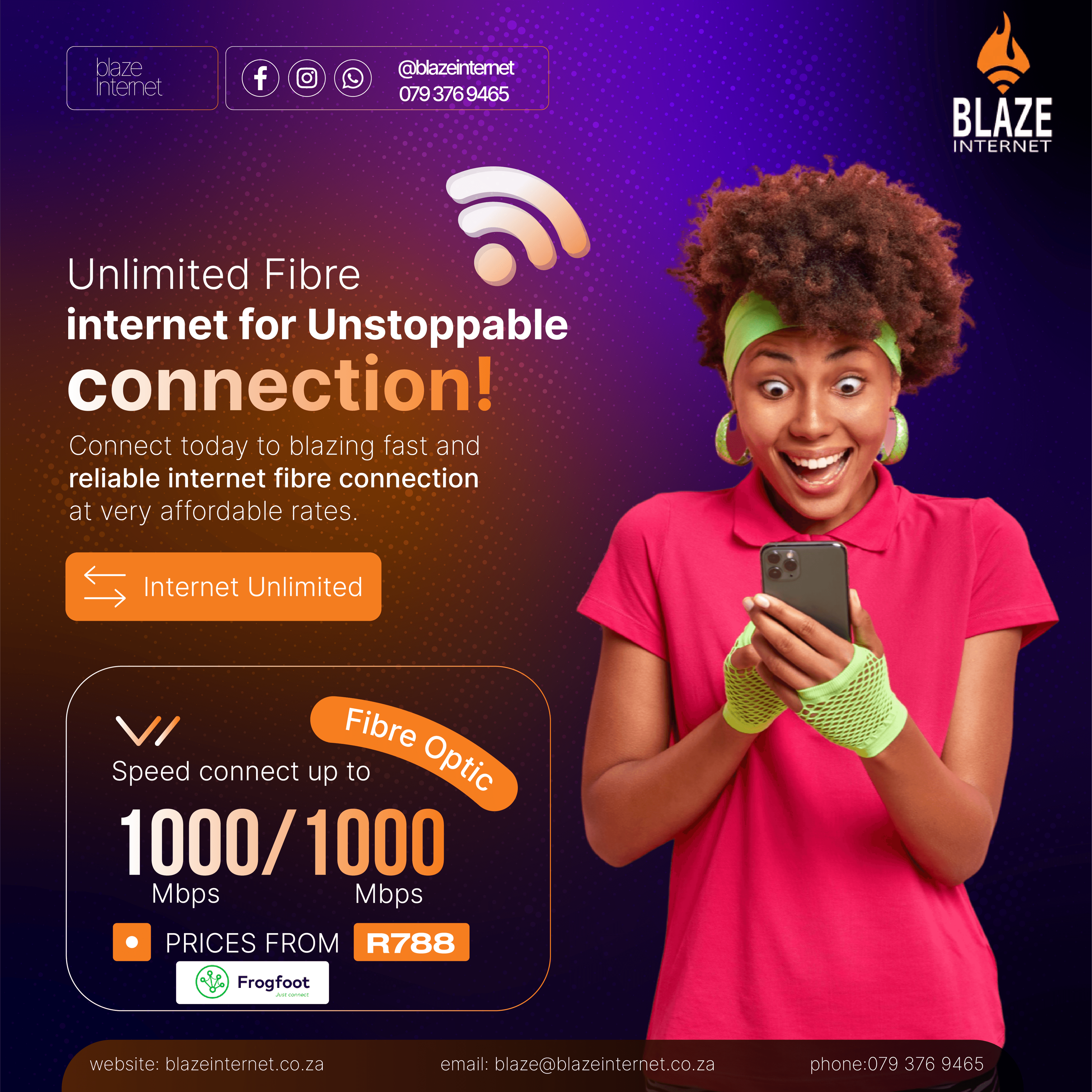 Blaze Internet Fibre