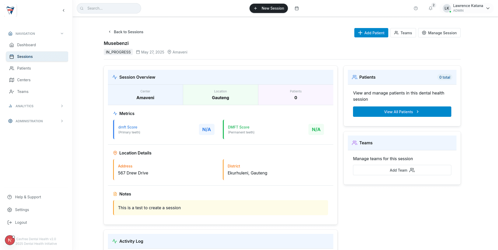 Dental Health Management App